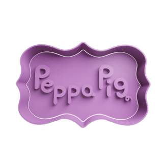 Peppa Pig Logo Cookie Cutter STL