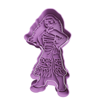 Moana Cookie Cutter STL 3