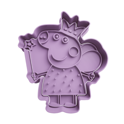 Fairy Peppa Pig Cookie Cutter STL 2