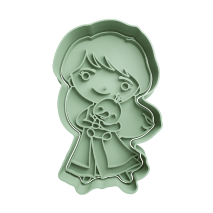 Anna Cute Cookie Cutter STL