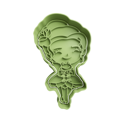 Tiana Cute Cookie Cutter STL