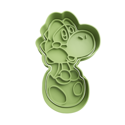 Yoshi in Egg Cookie Cutter STL