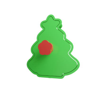 Christmas Tree Cookie Cutter STL 6