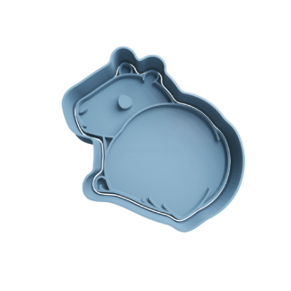 Capybara Cookie Cutter STL 3