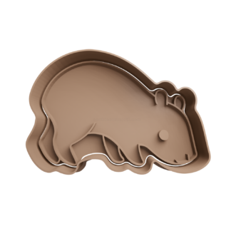 Capybara Cookie Cutter STL 4