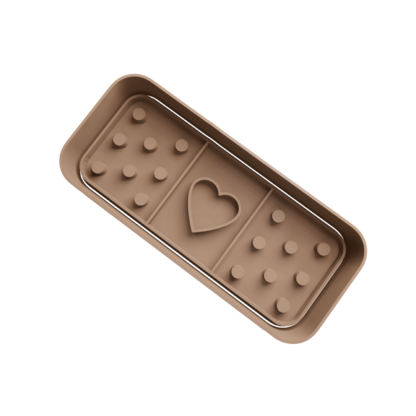 Band-aid with Heart Cookie Cutter STL