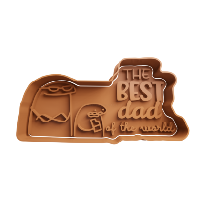 Flork -The BEST dad of the world Cookie Cutter STL