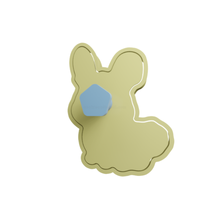 Bunny with Flowers Cookie Cutter STL 2