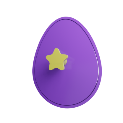 Easter Egg -Feliz Pascua Cookie Cutter STL 2