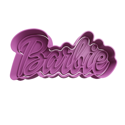 Barbie Logo Cookie Cutter STL