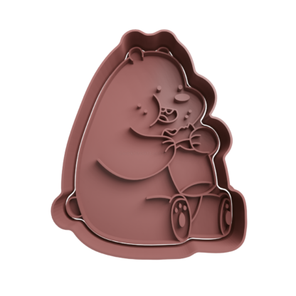 Grizzly Bear Cookie Cutter STL 2
