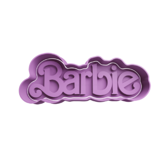 Barbie Logo Cookie Cutter STL 2