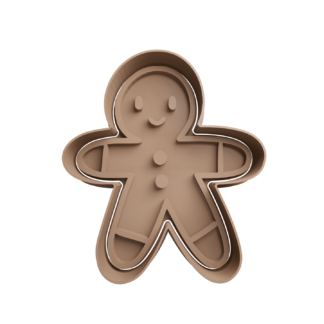 Gingerbread Man Cookie Cutter STL 8