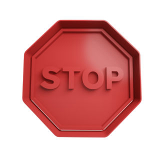 STOP Signal Cookie Cutter STL