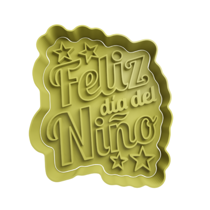 Feliz dia del niño Cookie Cutter STL 9