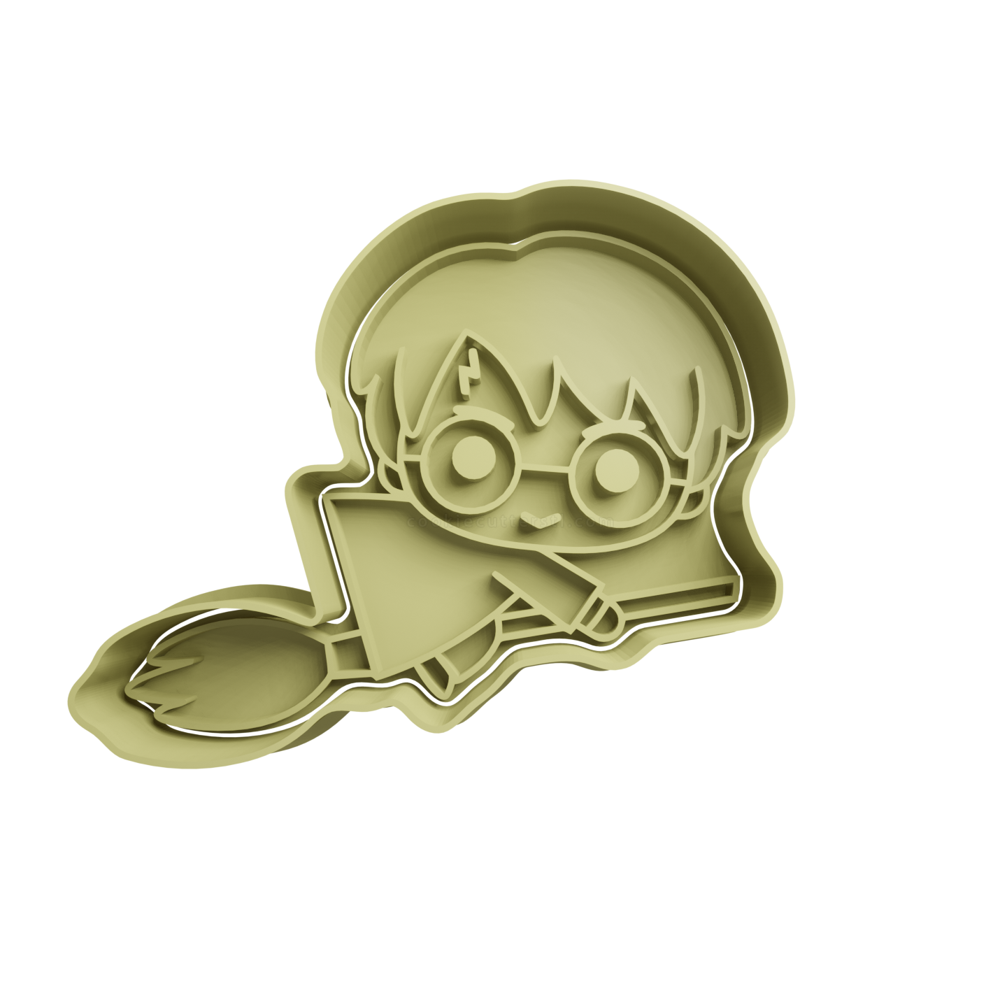 Harry Potter On His Broom Cookie Cutter STL - Cookie Cutter STL