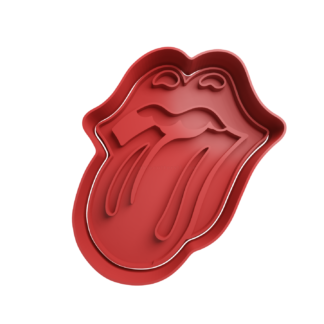 Rolling Stones Tongue Cookie Cutter STL