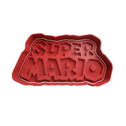Super Mario Logo Cookie Cutter STL 2