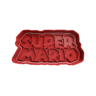 Super Mario Logo Cookie Cutter STL