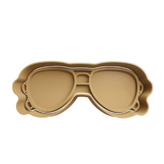 Ray Ban Aviator Sunglasses Cookie Cutter STL