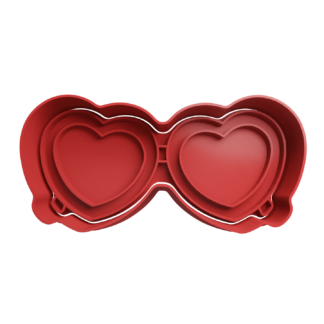 Heart Glasses Barbie Cookie Cutter STL