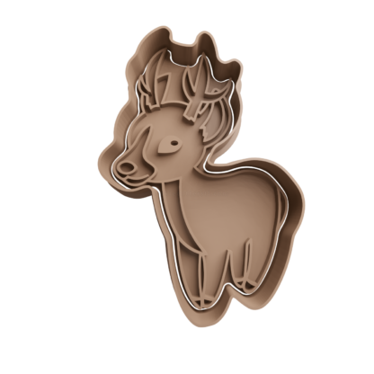 Deer Cookie Cutter STL 3