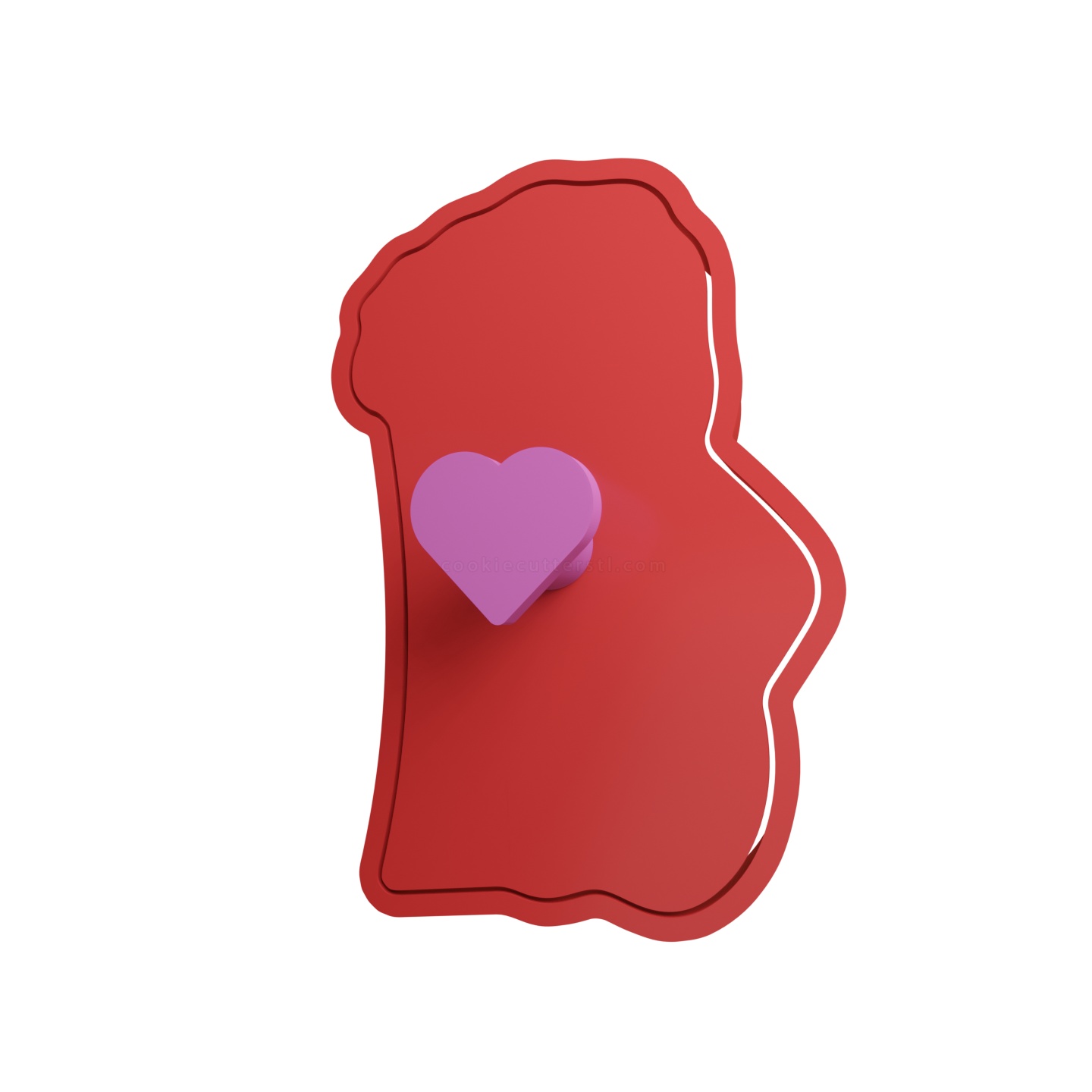 Pixel Heart Cookie Cutter