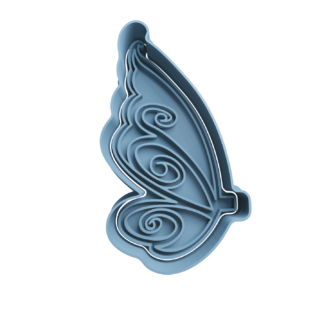 Butterfly Wing Cookie Cutter STL 3