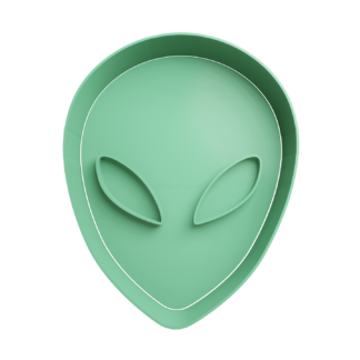 Alien Head Cookie Cutter STL