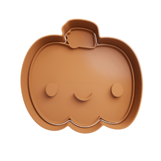 Pumpkin Cute Cookie Cutter STL 2