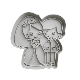 Marriage Cookie Cutter STL