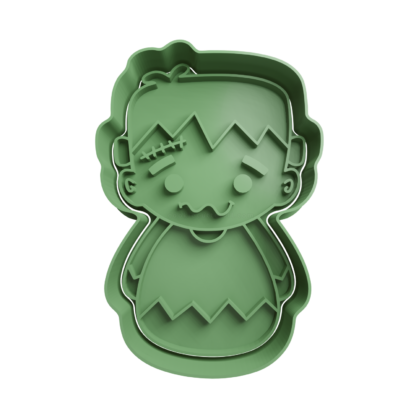 Frankenstein Cute Cookie Cutter STL 2