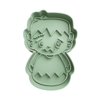 Frankenstein Cute Cookie Cutter STL 3