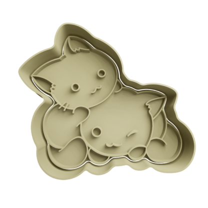 Kittens Cute Cookie Cutter STL
