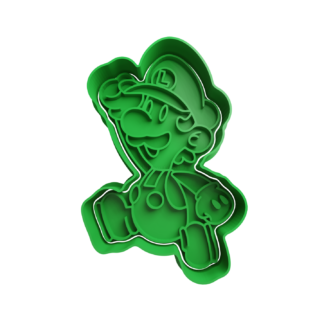 Luigi Paper Cookie Cutter STL