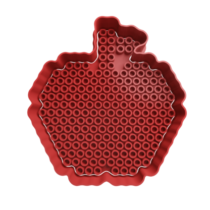 Apple with Dots Cookie Cutter STL