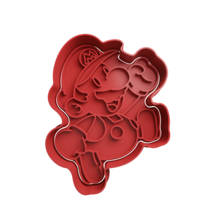 Mario Bros Paper Cookie Cutter STL