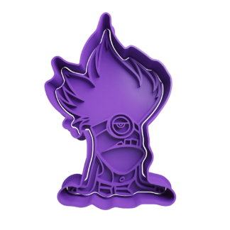 Minion Purple Halloween Cookie Cutter STL