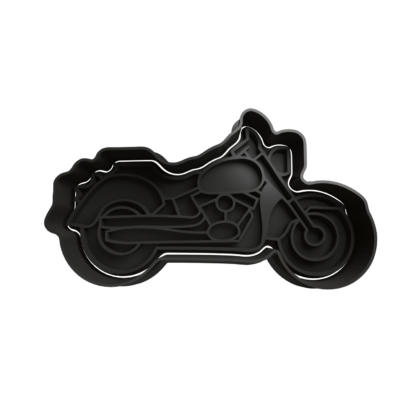 Chopper Motorcycle Cookie Cutter STL