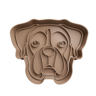 Boxer Dog Cookie Cutter STL
