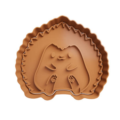 Porcupine Cute Cookie Cutter STL