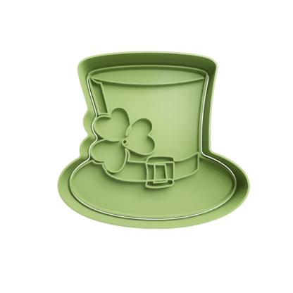 Green Irish Hat Cookie Cutter STL 2