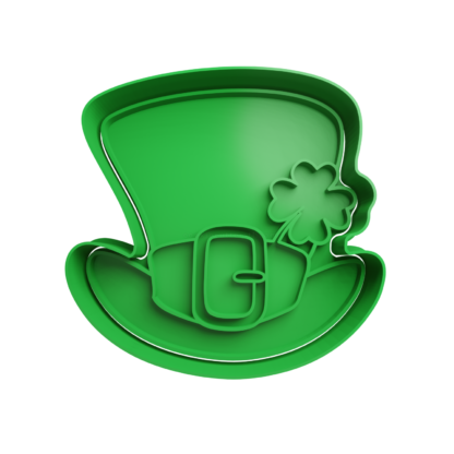 Green Irish Hat Cookie Cutter STL