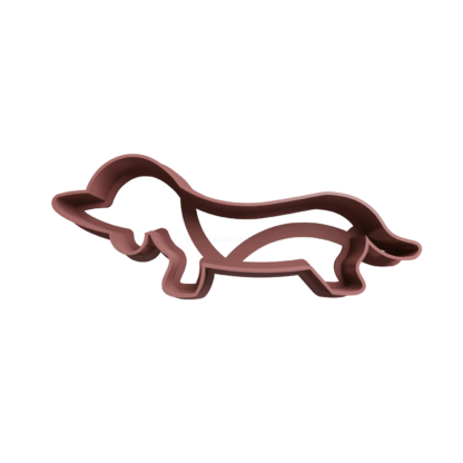Wiener Dog Silhouette Cookie Cutter STL 3