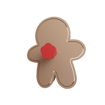 Gingerbread Man Cookie Cutter STL 12