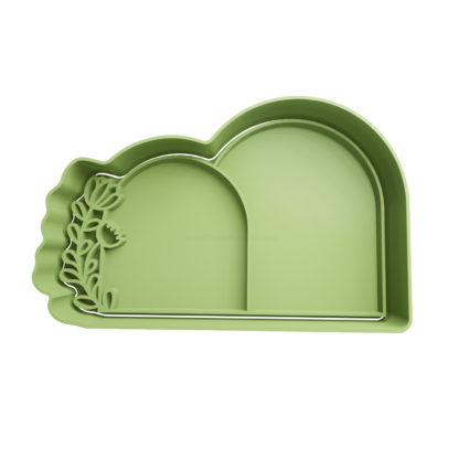 Arch with Flowers Cookie Cutter STL 13