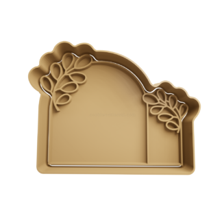 Arch with Flowers Cookie Cutter STL 11
