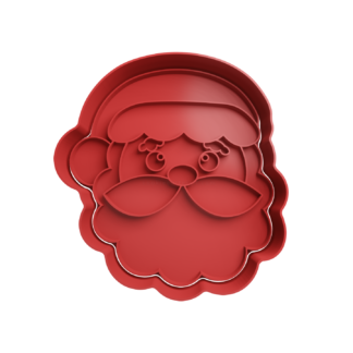 Santa Claus Cookie Cutter STL 14