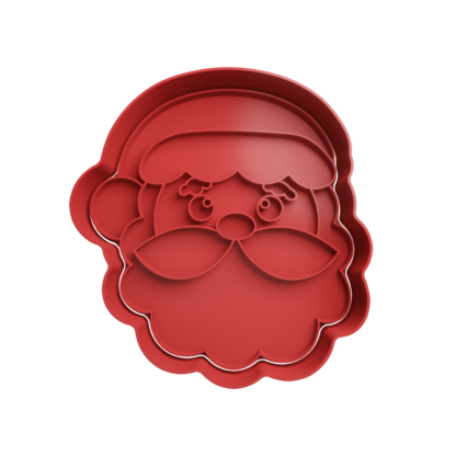 Santa Claus Cookie Cutter STL 14