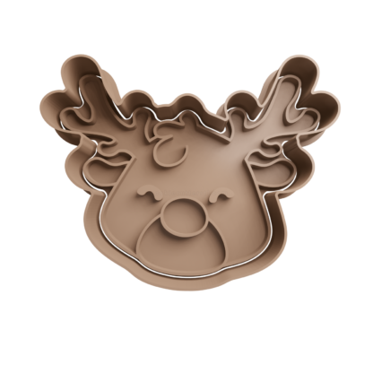 Reindeer Cookie Cutter STL 14